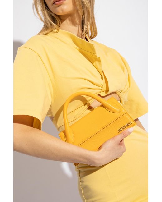 Jacquemus Yellow 'le Chiquito Long' Shoulder Bag,