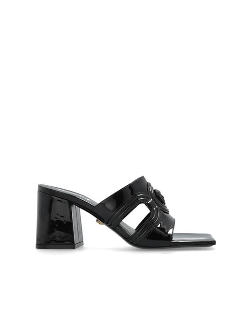 Versace Blue Heeled Sandals