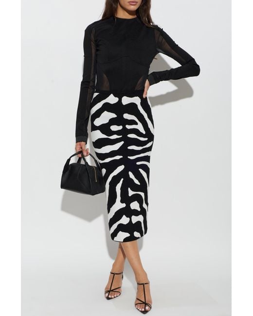 Moschino Black Pencil Skirt
