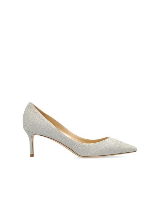 Jimmy Choo White 'Romy' High Heels