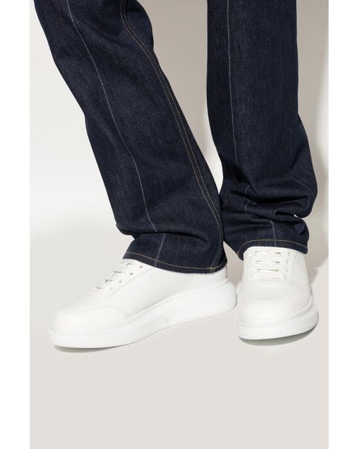 McQueen White Sports Shoes With Logo for men