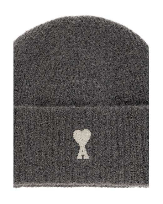 AMI Gray Cap With Embroidered Logo