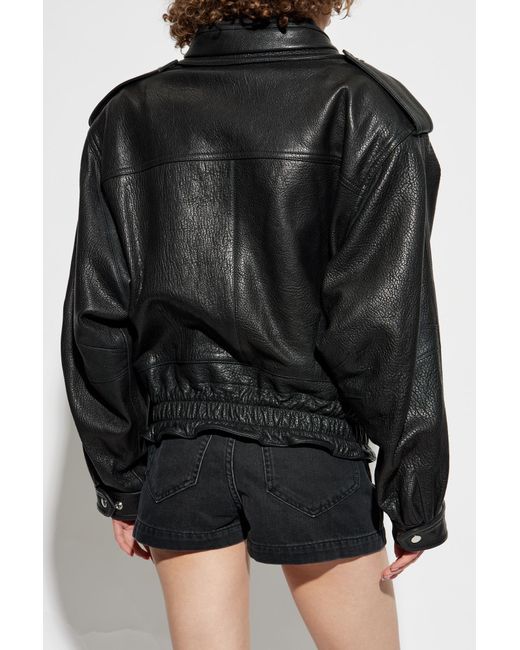 Isabel Marant Black Leather Jacket Aneli