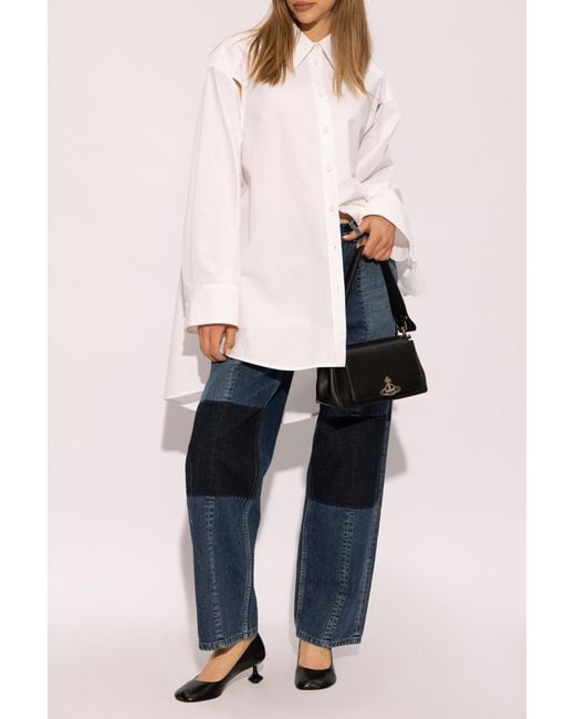 Jil Sander Blue Jeans With Stitching
