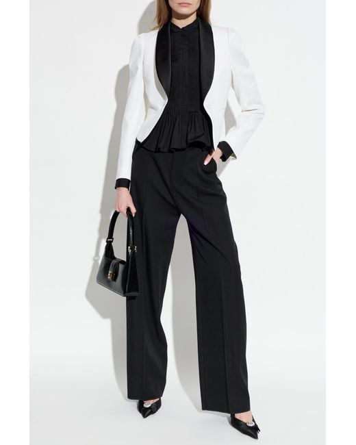 McQueen Black Wool Blazer