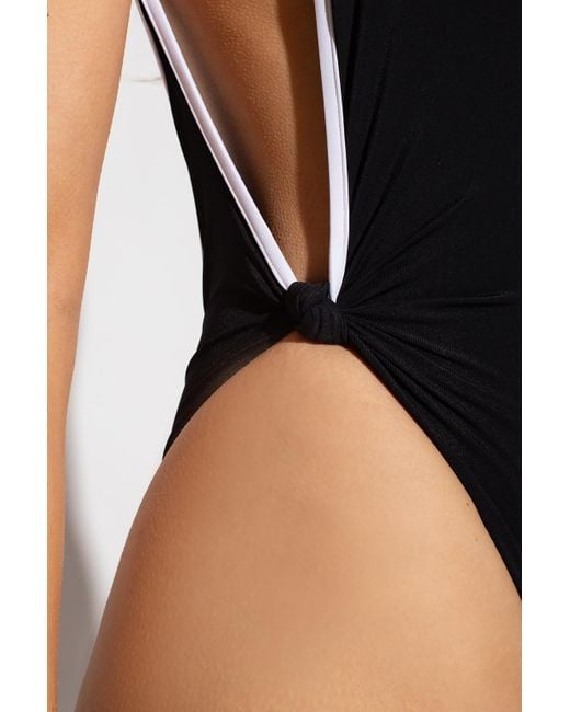 ★DIESEL★ D Olaya One Piece Black A085960KGAX02 Diesel Slia One-piece Swimsuit With Logo Lettering In Black