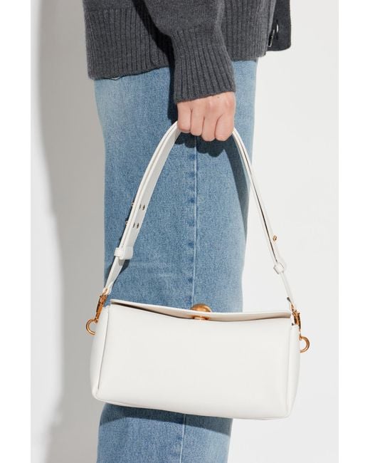 AMI White Shoulder Bag 'Carrousel'