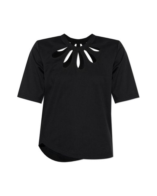 Comme des Garçons Black Top With Decorative Cut-Outs