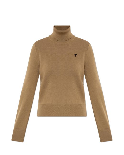 AMI Natural Wool Turtleneck