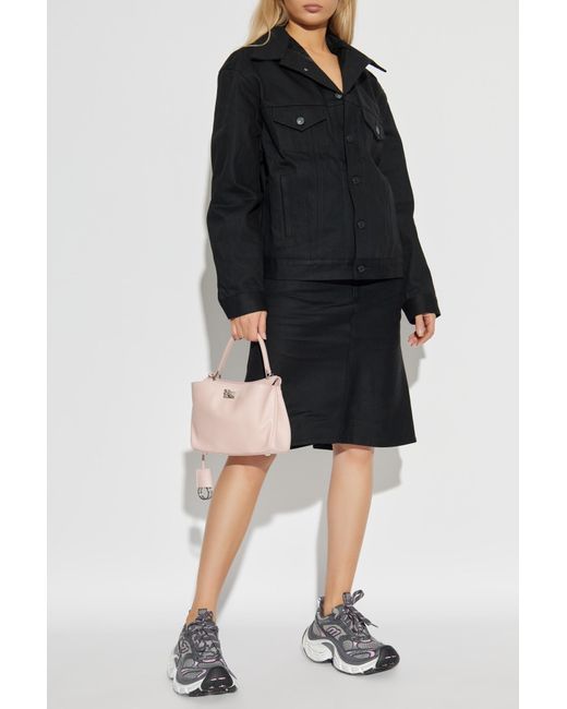 Balenciaga Black Denim Skirt