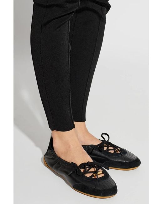 Chloé Black 'Kick' Ballerinas