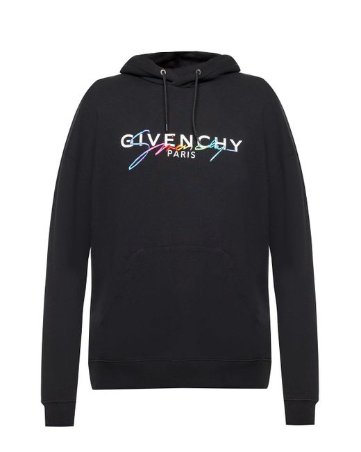 Givenchy Black Signature Hoodie for men