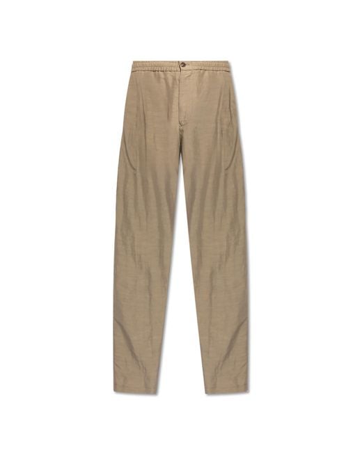 Giorgio Armani Natural Loose Fit Trousers for men