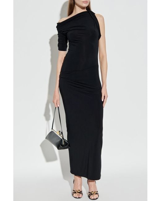 Jacquemus Black Drapeado Dress
