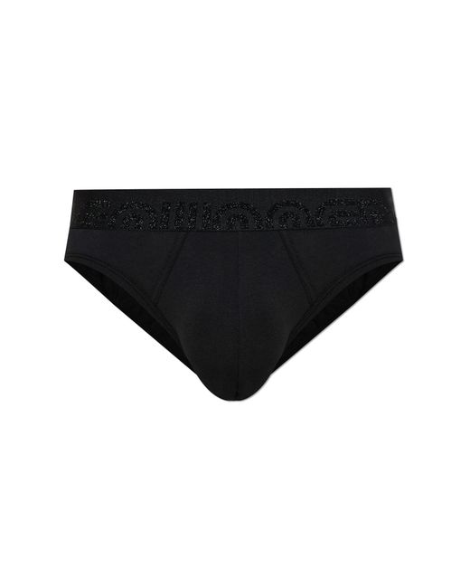 DSquared² Black Briefs With Logo for men