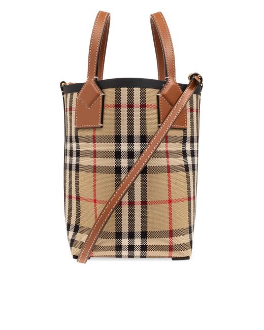 Burberry Brown 'london Mini' Shoulder Bag,