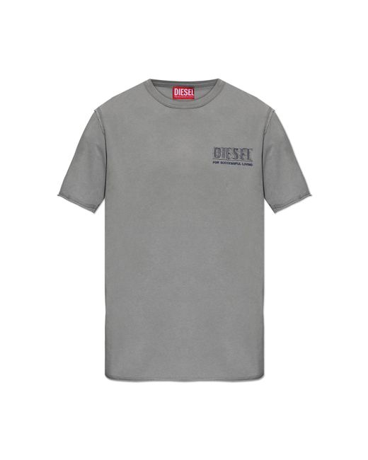 DIESEL Gray T-Shirt 'T-Rawjust-V1' for men