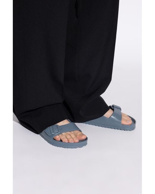 Birkenstock Blue Arizona Eva Slides for men