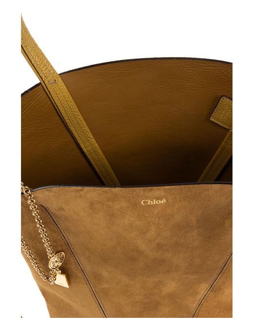 Chloé Brown Shoulder Bag Spin Medium'