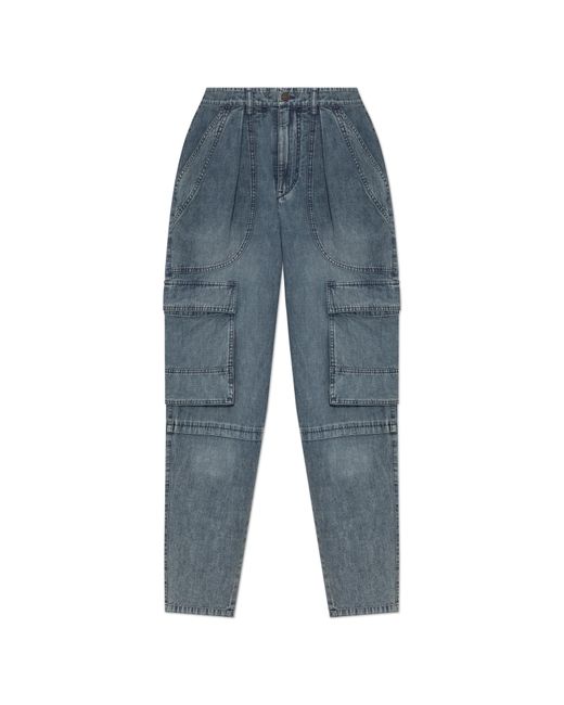 Isabel Marant Blue "Nayla" Cargo Jeans