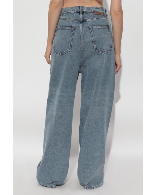 Stella McCartney Blue Jeans With Shimmering Sequins