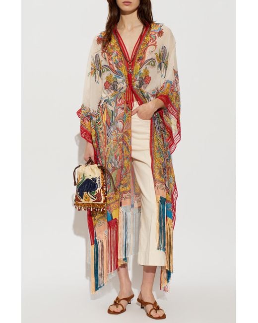 Etro Multicolor Dress With Fringes