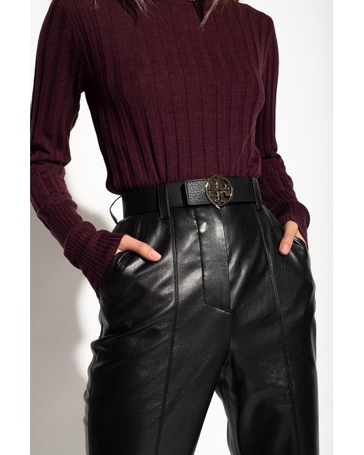 Tory Burch Black Reversible Belt
