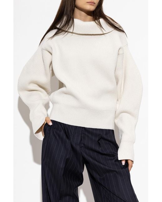 Givenchy White Wool Turtleneck