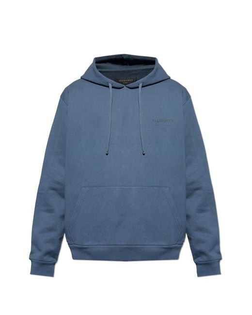 AllSaints Blue 'Underground' Hoodie for men