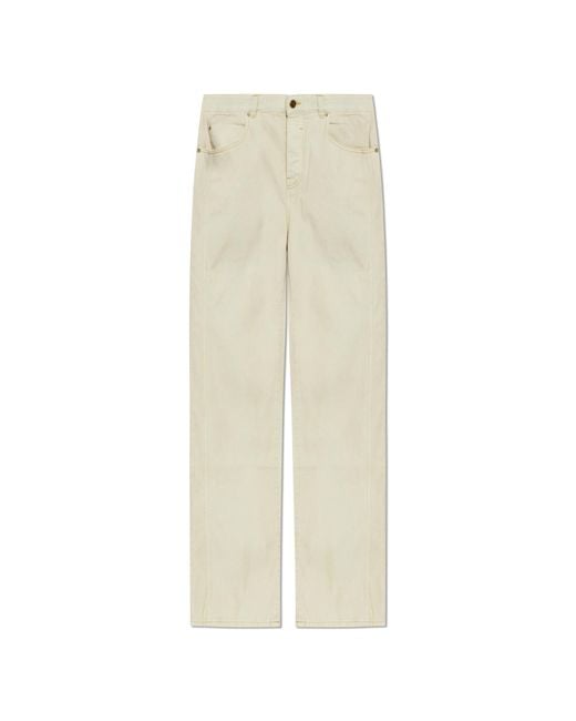Balmain White "Loose" Jeans for men