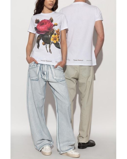 Vivienne Westwood White T-Shirt With Print