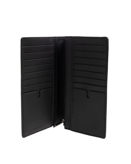 Burberry Black Wallet With Logo for men