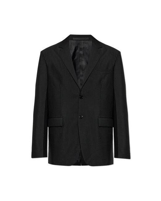 Jil Sander Black Wool Blazer With A Single Vent for men