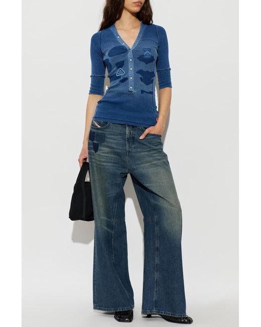 DIESEL Blue Top 'T-Ereme'