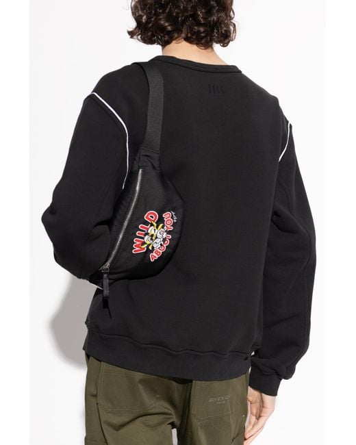 KENZO Black Dog Carrier Bag for men
