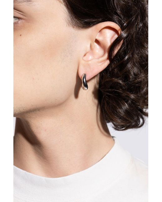Balenciaga Black Brass Earrings