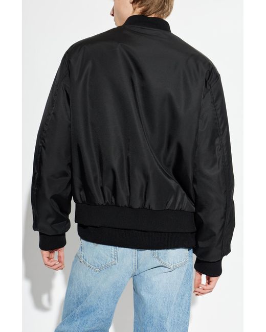 Versace Black Reversible Bomber Jacket for men