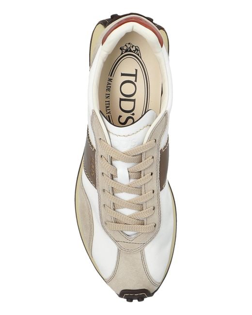 Tod's White Sports Shoes With Logo