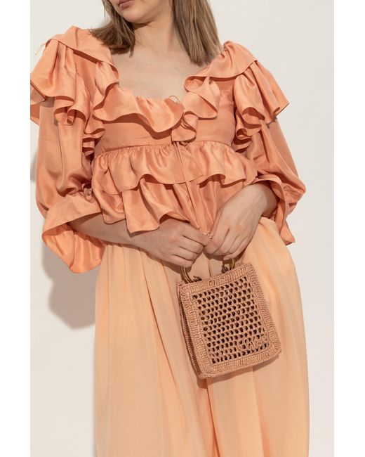 Chloé Orange Handbag "Summer Banana Mini"