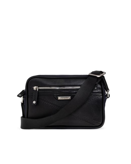 Iceberg Black Shoulder Bag With Logo for men