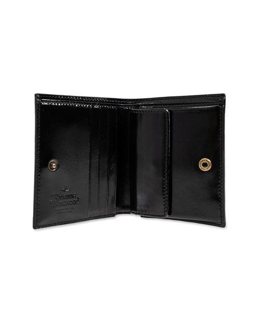 Vivienne Westwood Leather Wallet With Snake-Print Appliqué
