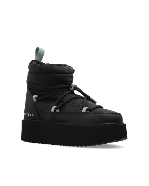 Inuikii Black Snow Boots 'Technical Platform'