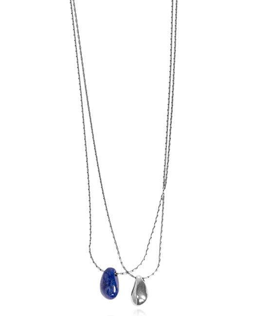 Isabel Marant White Necklace With Stone for men