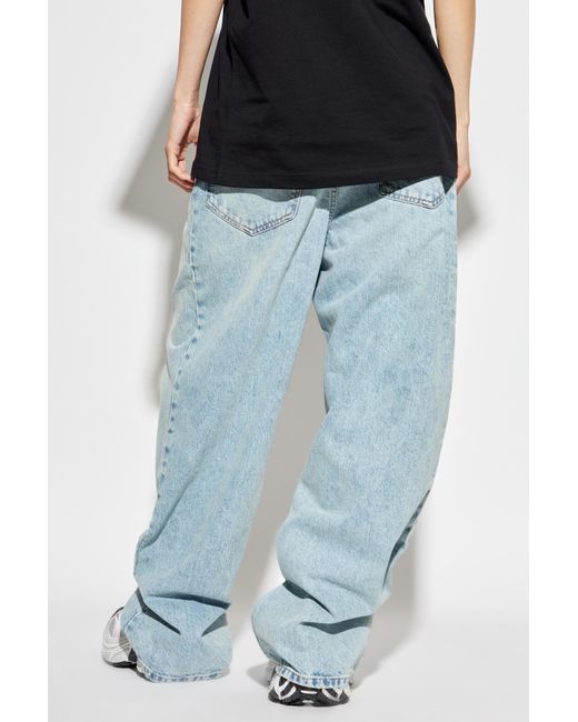 Balenciaga Blue Wide-Leg Jeans