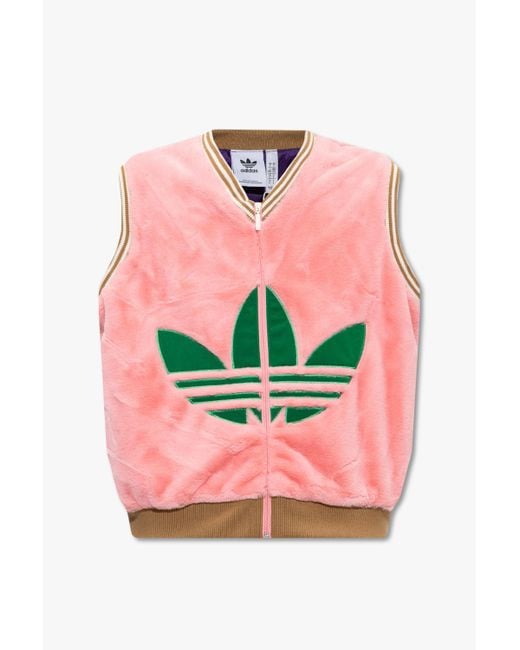 Adidas Originals Pink Vest With Logo for men