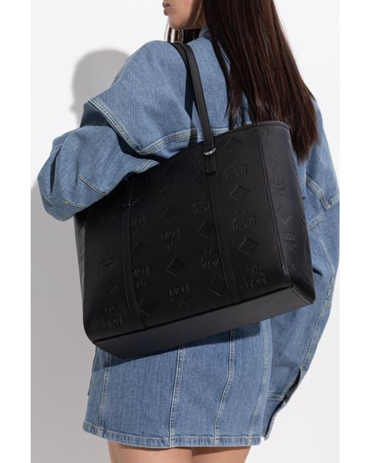 MCM Black Shopper Bag 'Toni'