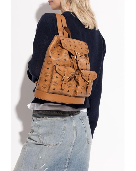 MCM Brown Backpack 'Aren Small'
