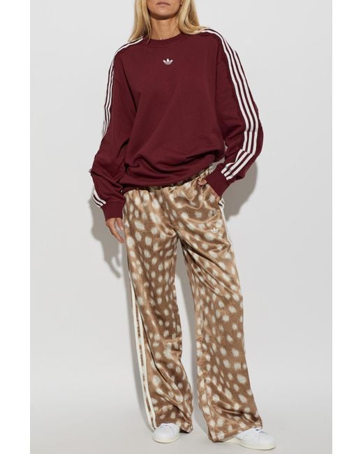 Adidas Originals Red 'Oversize' Sweatshirt
