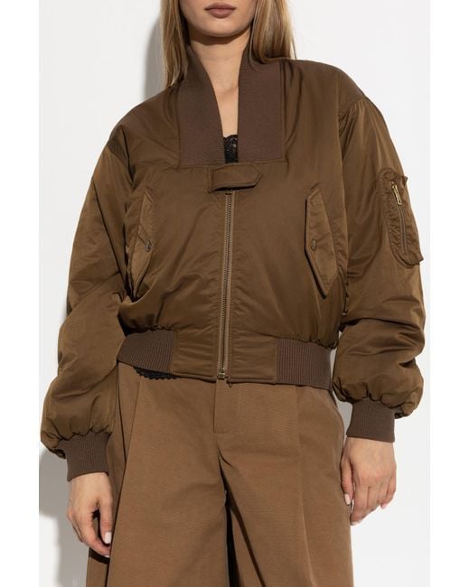 Chloé Brown Bomber Jacket