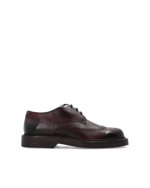 Jimmy Choo Brown "Rowan Brogue" Derby Shoes for men